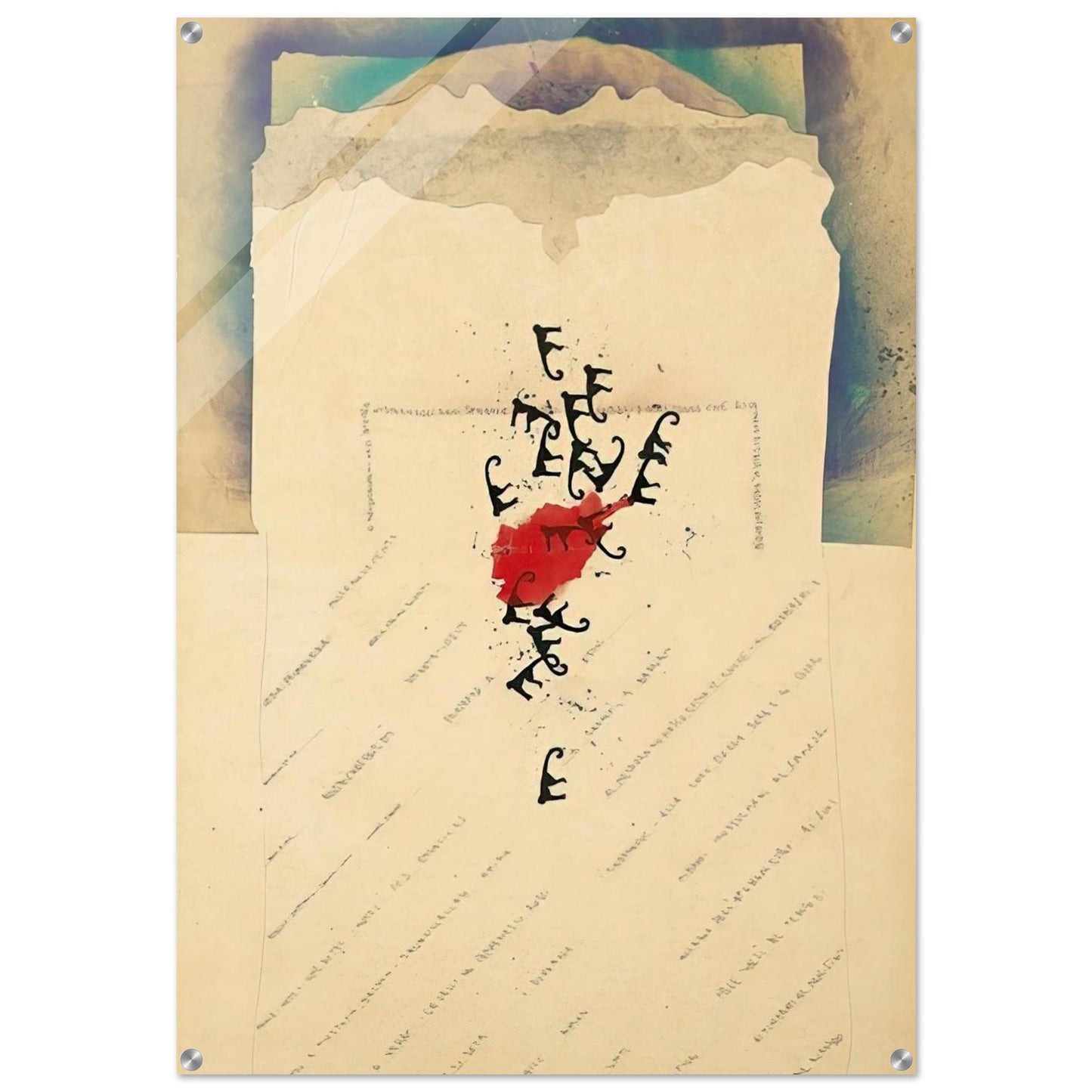 AFGHANISTAN 1985 - Alighiero Boetti Acrylic Print - 70x100 cm / 28x40″ inches