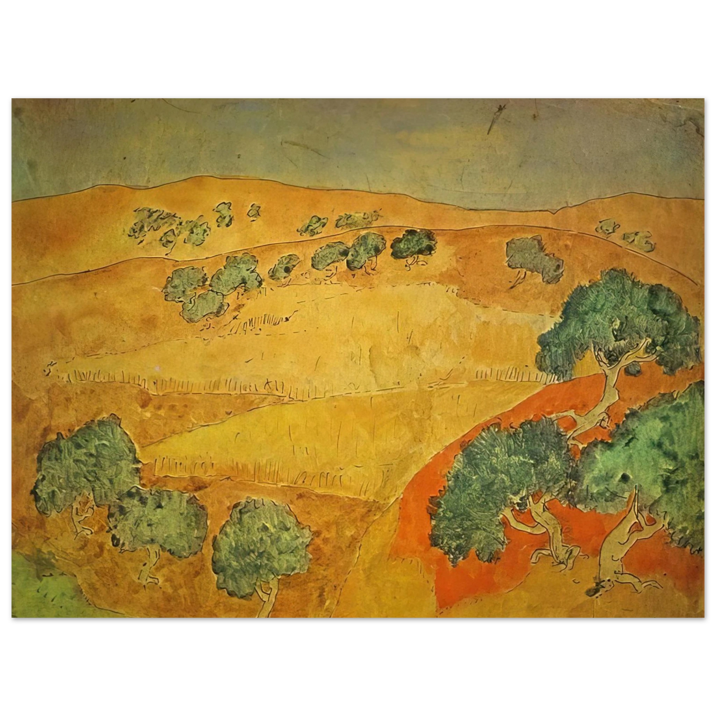 Pablo Picasso - Summer landscape Fine Art Poster - Default Title