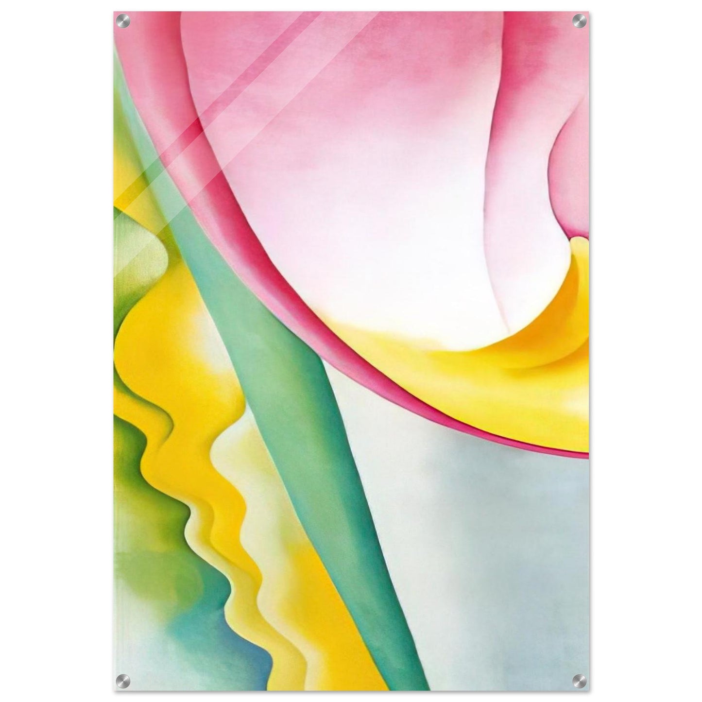 Abstraction No. 77 Tulip - Georgia O'Keeffe Acrylic Print - 70x100 cm / 28x40″ inches | Georgia O'Keeffe Wall Art | Georgia O'Keeffe Prints