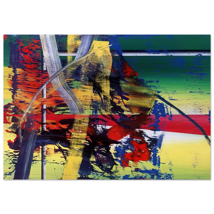 STATION - Gerhard Richter Brushed Aluminum Print - 70x100 cm / 28x40 inches | Gerhard Richter Aluminum Print | Gerhard Richter Prints