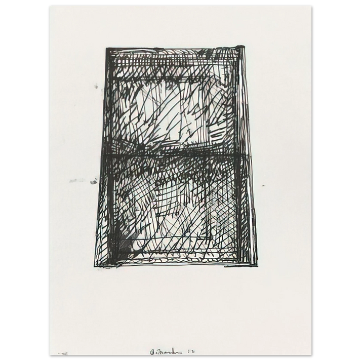 Brice Marden - Suicide Notes - 1972 75x100 cm / 30x40inches Fine Art Poster