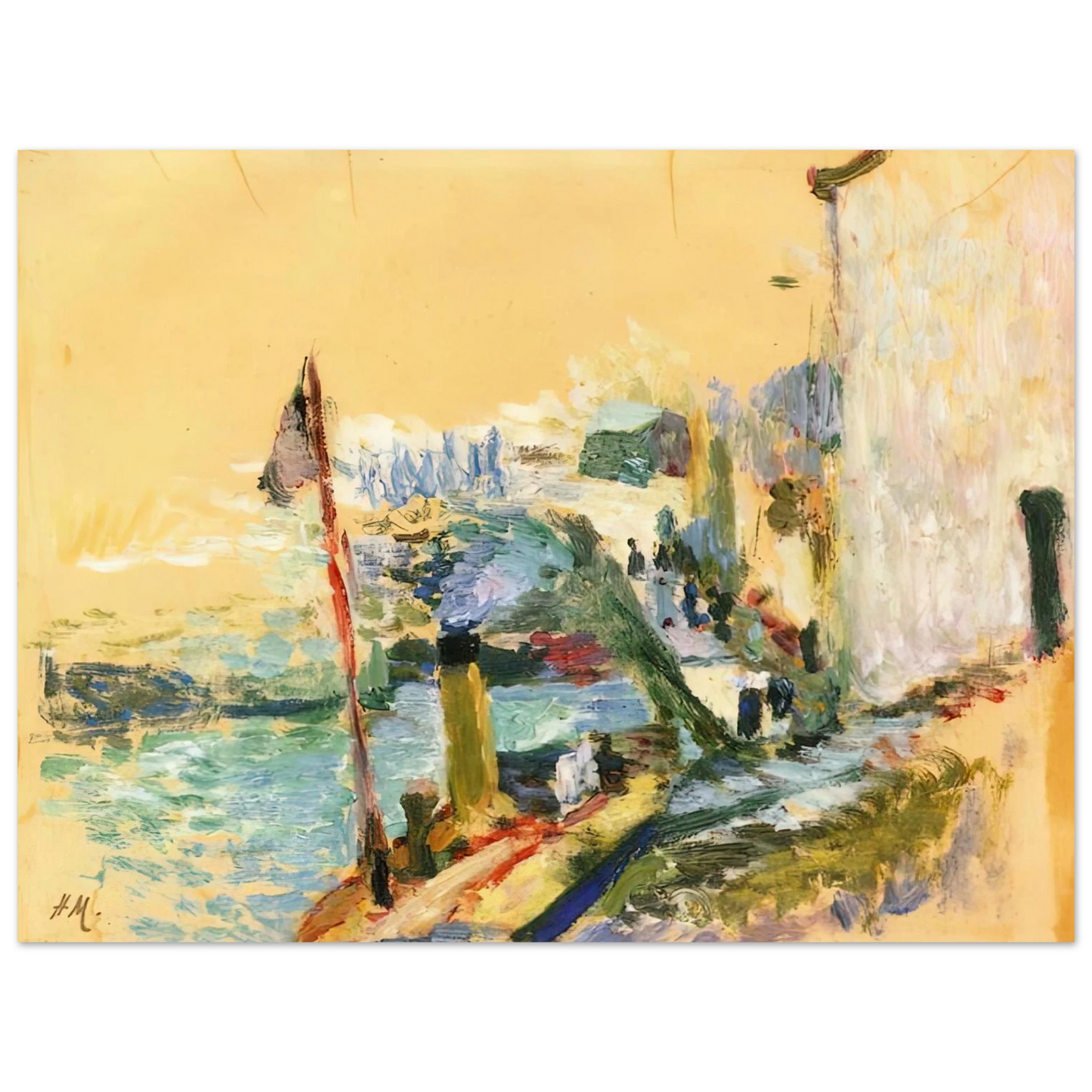 Henri Matisse - THE PORT OF BELLE ISLE SUR MER 1897 Fine Art Poster - Default Title