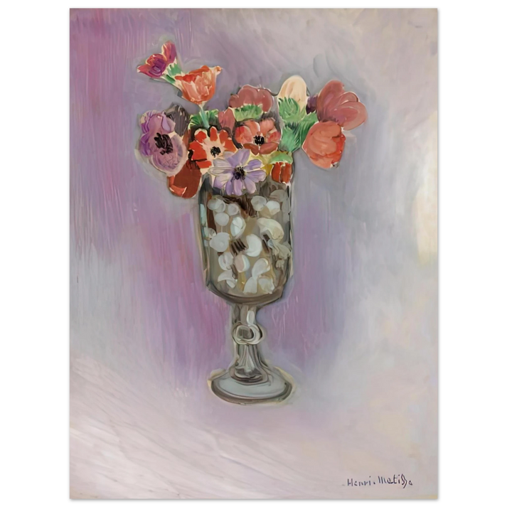 Henri Matisse - BOUQUET OF ANEMONES 1918 75x100 cm / 30x40inches Fine Art Poster