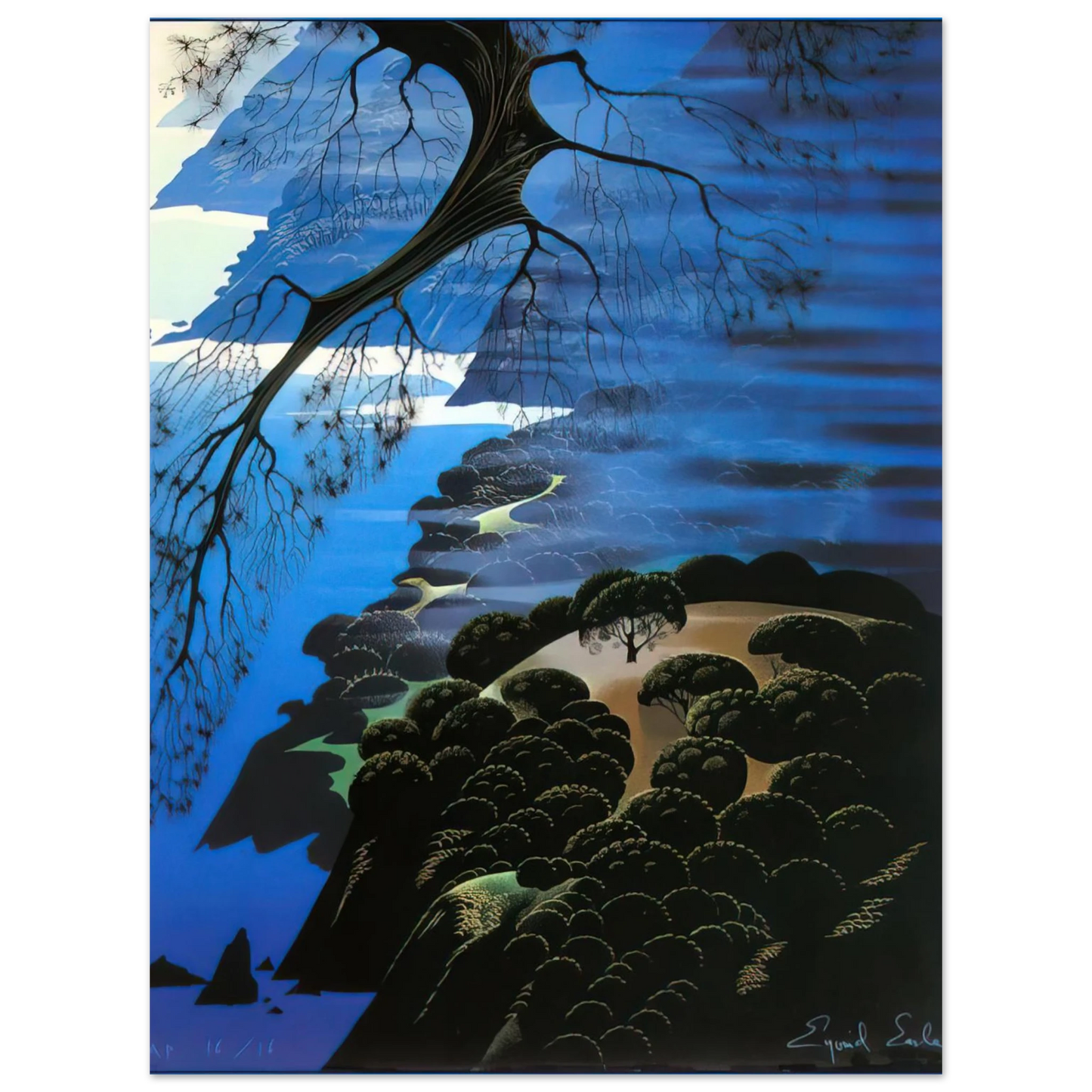 Eyvind Earle - Mystical Coastline Fine Art Poster - Default Title