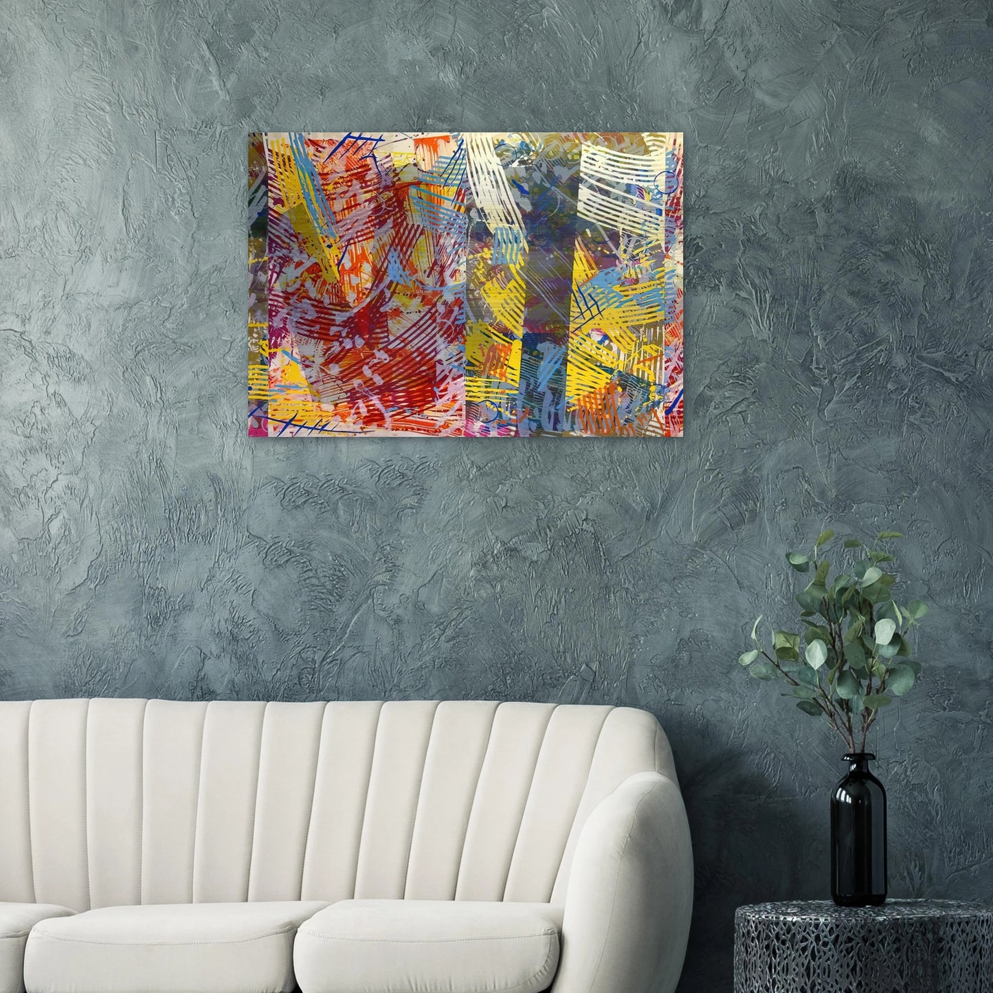 Pretty Boxes - Sam Gilliam Brushed Aluminum Print - 70x100 cm / 28x40 inches | Sam Gilliam Aluminum Print | Sam Gilliam Prints