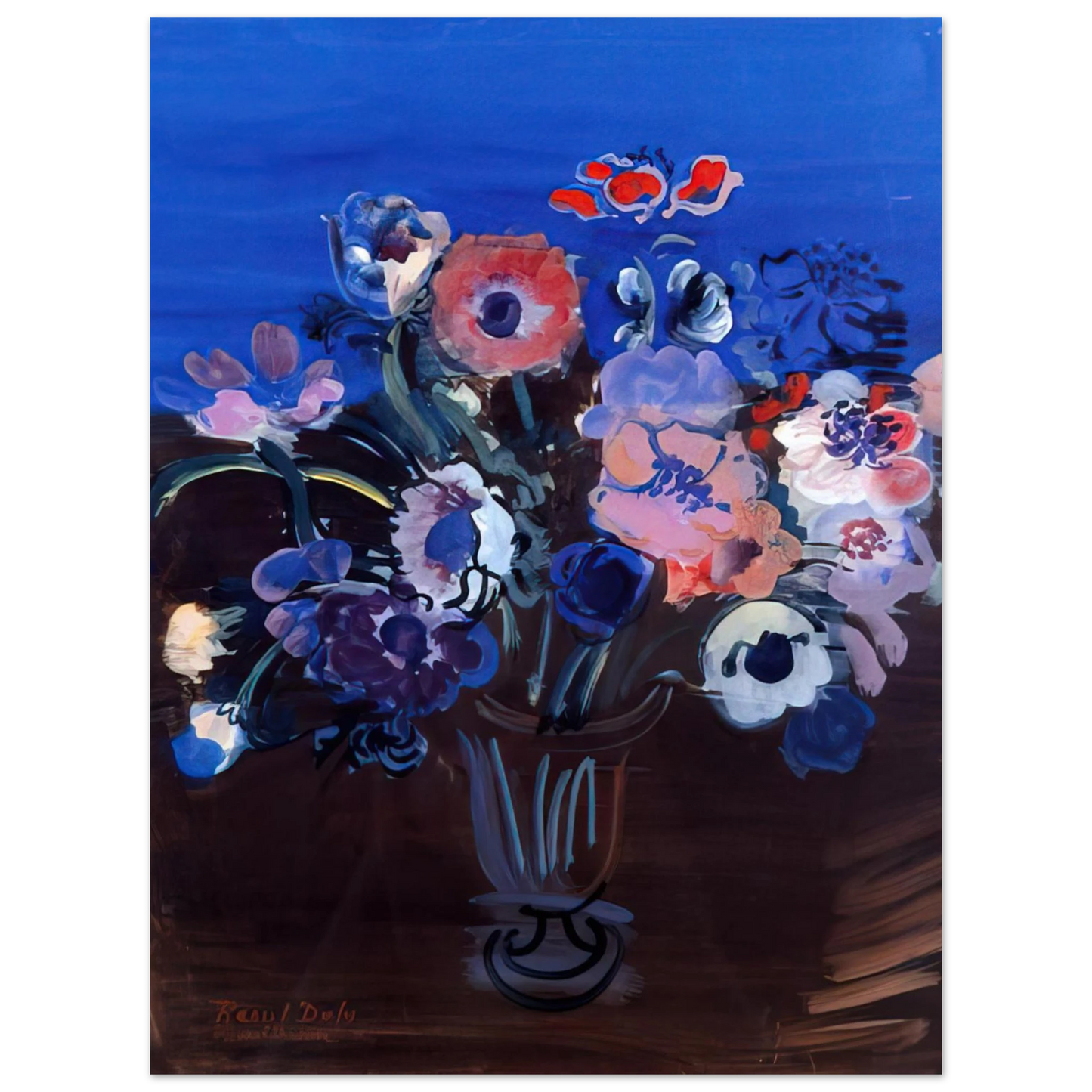 Raoul Dufy - ANEMONES Fine Art Poster - Default Title