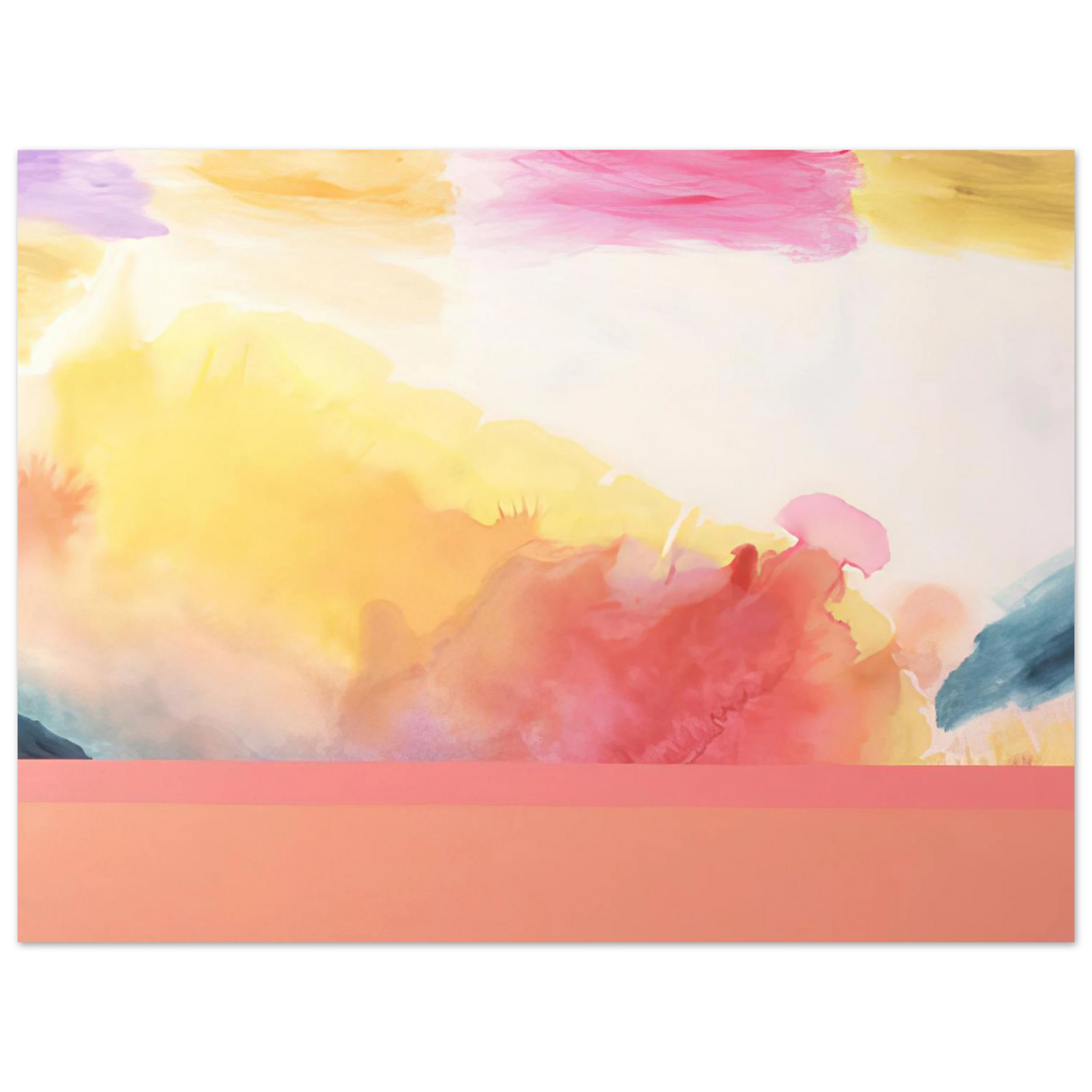 Ronnie Landfield - Sailing to India, - 1970 Fine Art Poster - Default Title