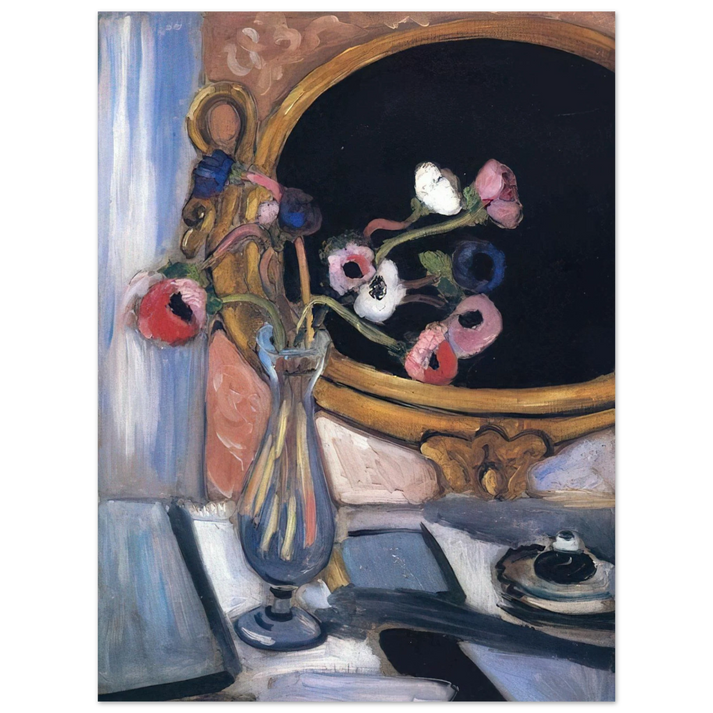 Henri Matisse - ANEMONE AND MIRROR 1920 75x100 cm / 30x40inches Fine Art Poster