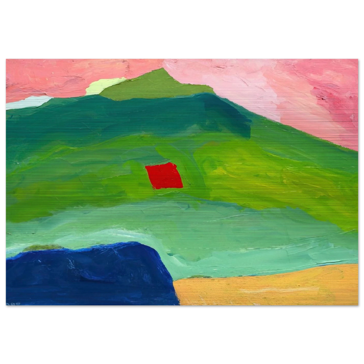 Untitled #17 - 1980 - Etel Adnan Brushed Aluminum Print - 70x100 cm / 28x40 inches | Etel Adnan Aluminum Print | Etel Adnan Prints