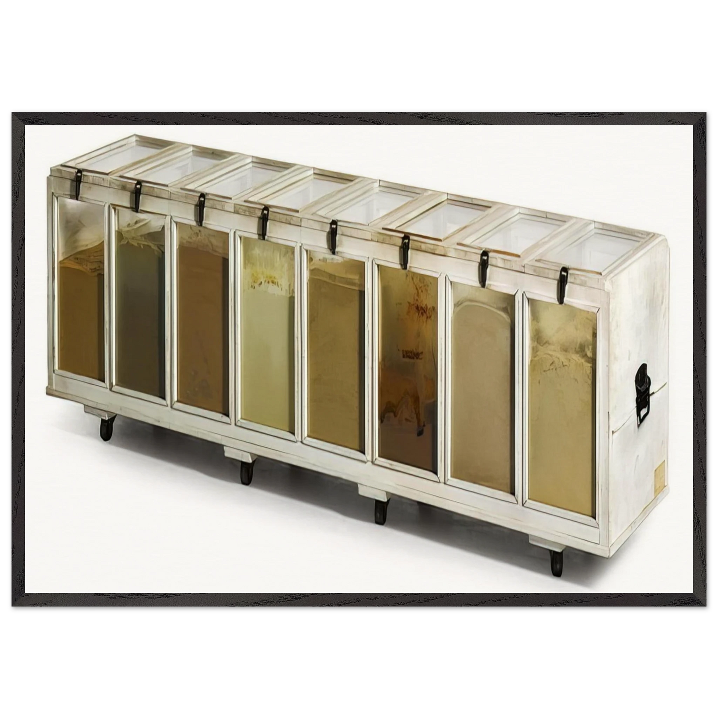 Roth Gewuerztruhe - 1970 - Dieter Roth Framed Art Print – Black Wooden Frame - Default Title - -Framed Art Print