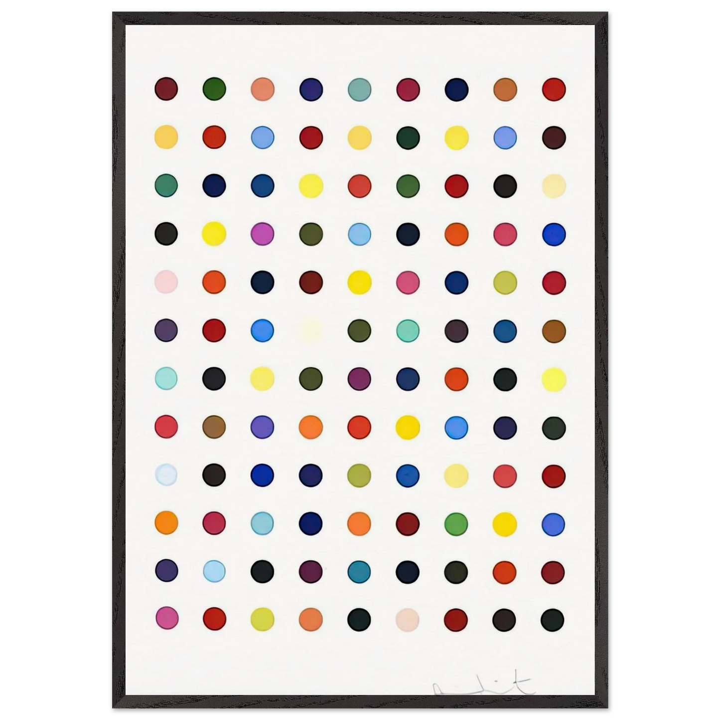 FLUMEQUINE - Damien Hirst Framed Art Print – Black Wooden Frame - Default Title - -Framed Art Print