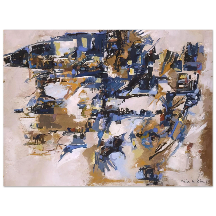 Maria Helena Vieira da Silva - Untitled - 1958 75x100 cm / 30x40inches Fine Art Poster