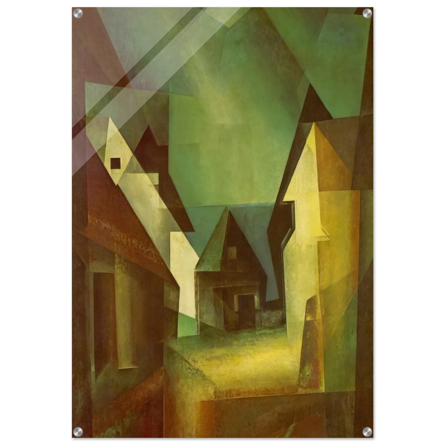 GABERNDORF II 1924 - Lyonel Feininger Acrylic Print - 70x100 cm / 28x40″ inches