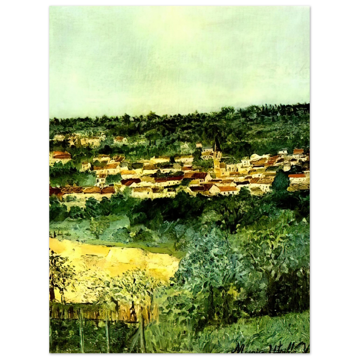 Maurice Utrillo - VIEW OF MONTMAGNY Fine Art Poster - Default Title