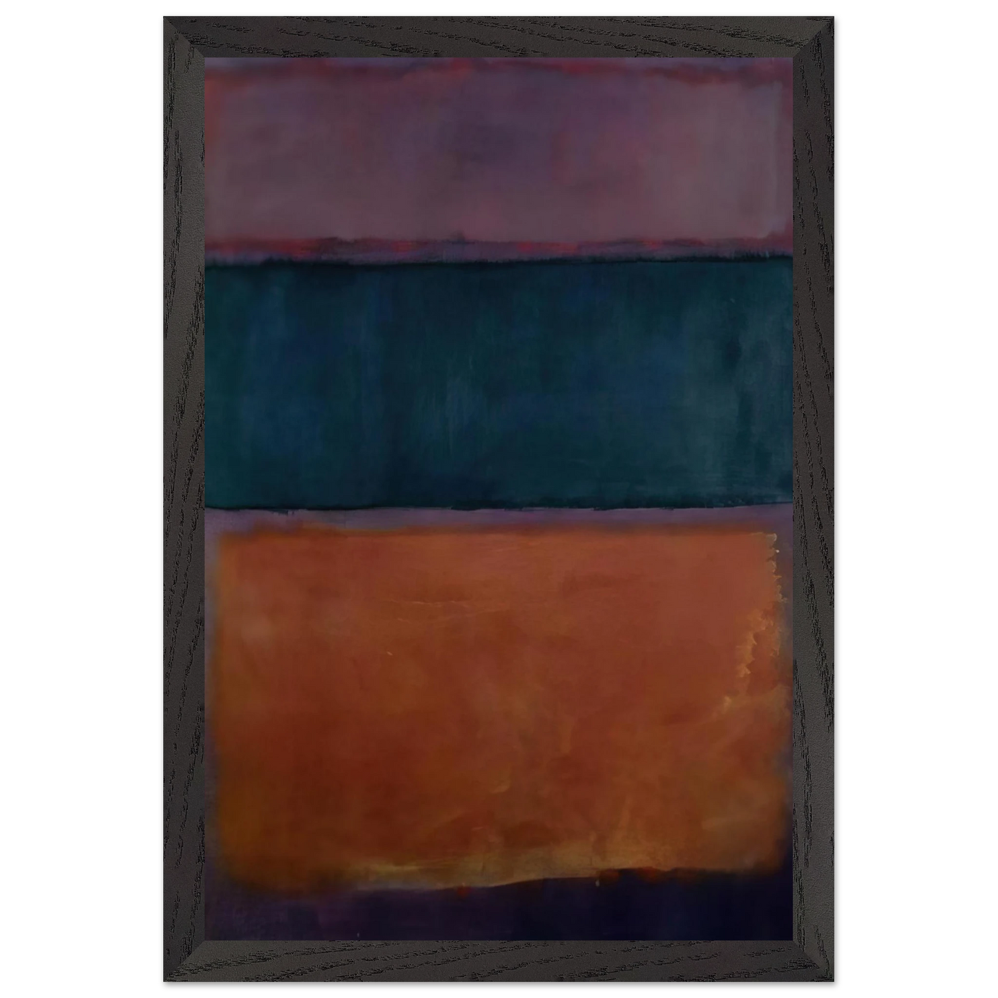 Helen Frankenthaler - Untitled - 1963 Wall art - A2 (42 x 59.4 cm) - Premium Wooden Framed Poster With Fine Art Paper - Wood frame