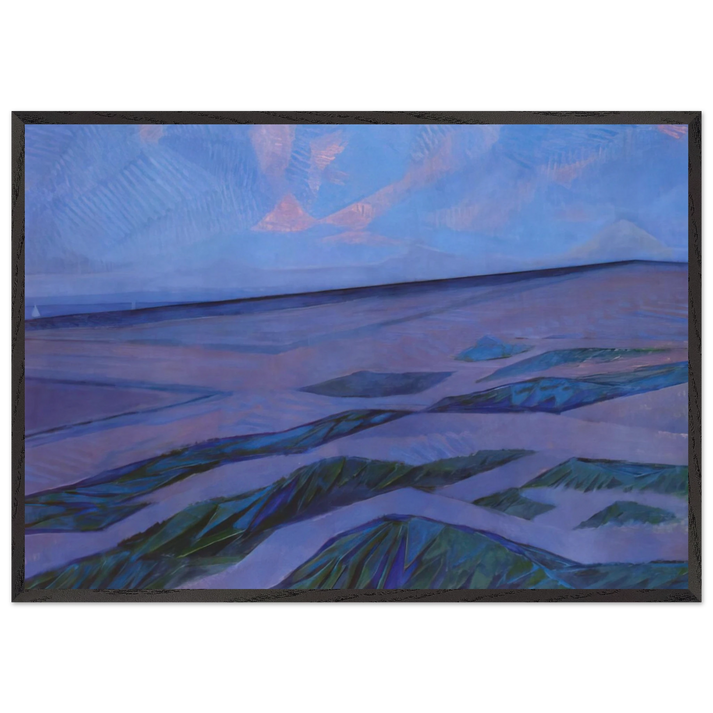 Dune Landscape - Piet Mondrian 70x100 cm / 28x40 inches Framed Art Print – Black Wooden Frame