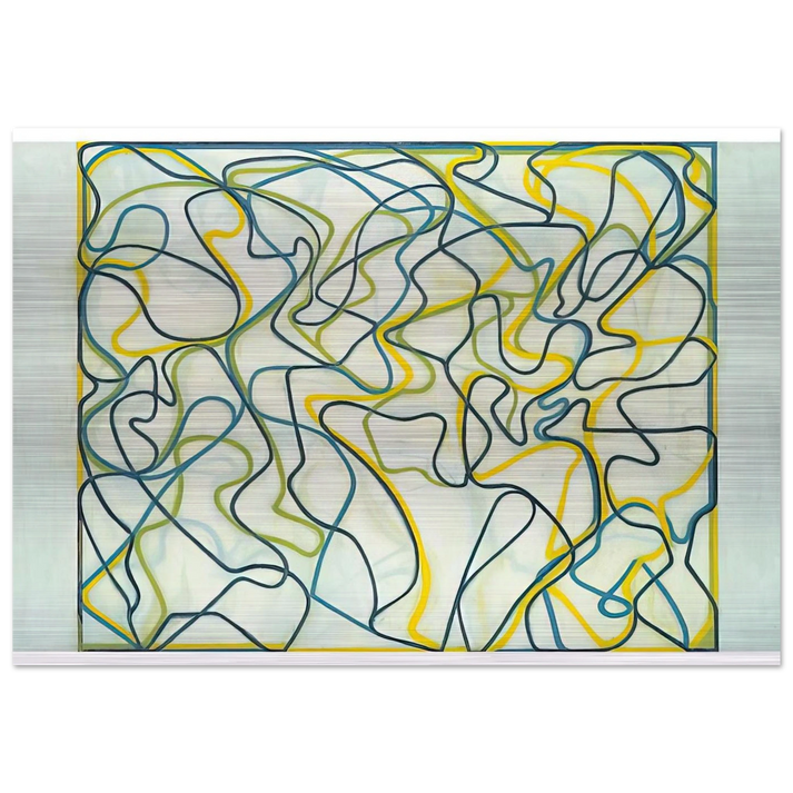 Third Letter - 2009 - Brice Marden Brushed Aluminum Print - 70x100 cm / 28x40 inches | Brice Marden Aluminum Print | Brice Marden Prints