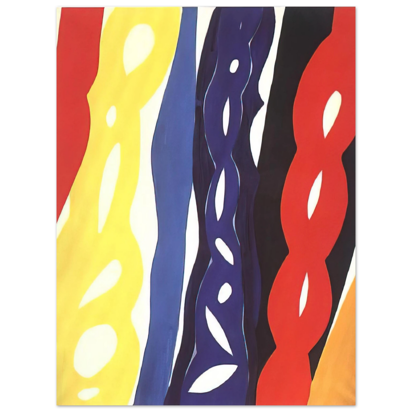 Ernst Wilhelm Nay - Streifen, WZ 1221 - 1967 Fine Art Poster - Default Title
