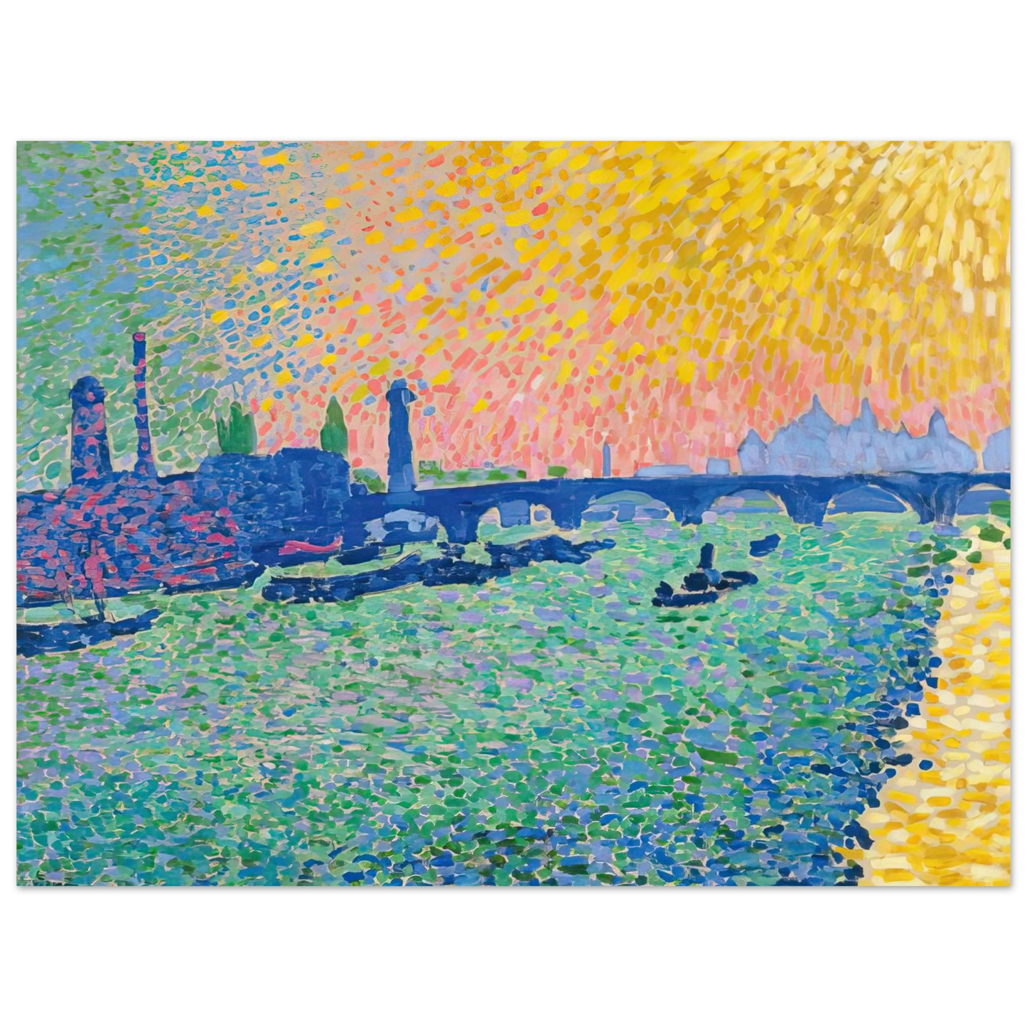 Andre Derain - WATERLOO BRIDGE 1906 Fine Art Poster - Default Title