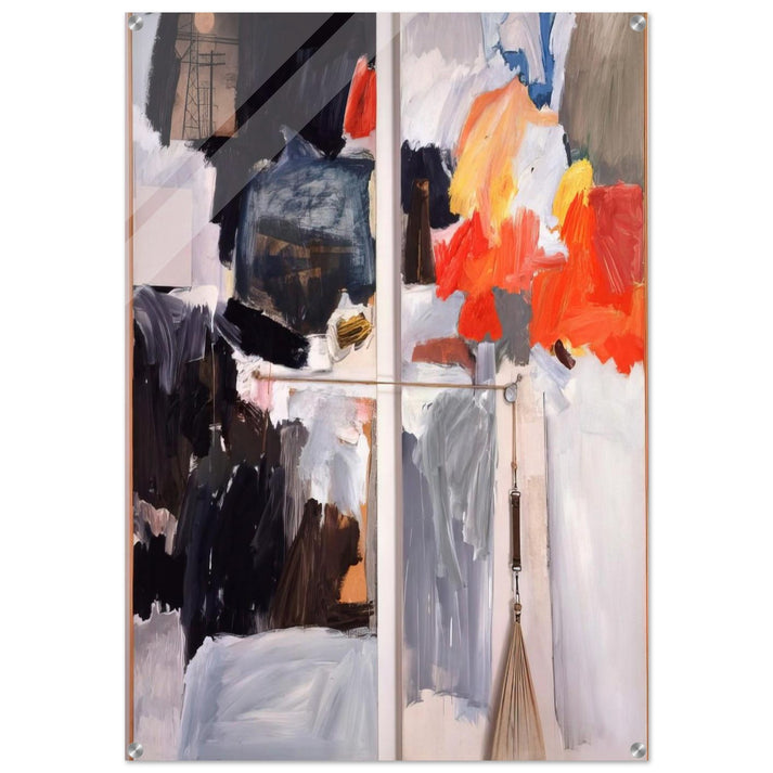 STUDIO PAINTING 1961 1 - Robert Rauschenberg Acrylic Print - 70x100 cm / 28x40″ inches | Robert Rauschenberg Wall Art | Robert Rauschenberg Prints