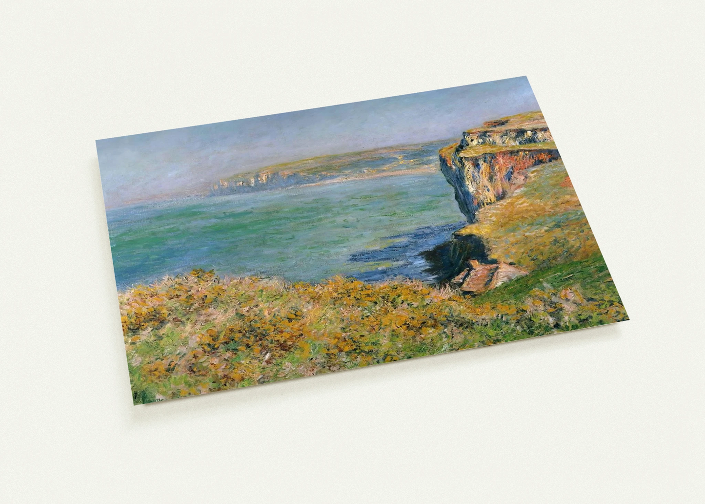Cliff at Grainval By claude monet Pack of 10 Post Cards | claude monet Post Cards | A6 (10.5 x 14.8 cm) - 4.1 x 5.8 inches