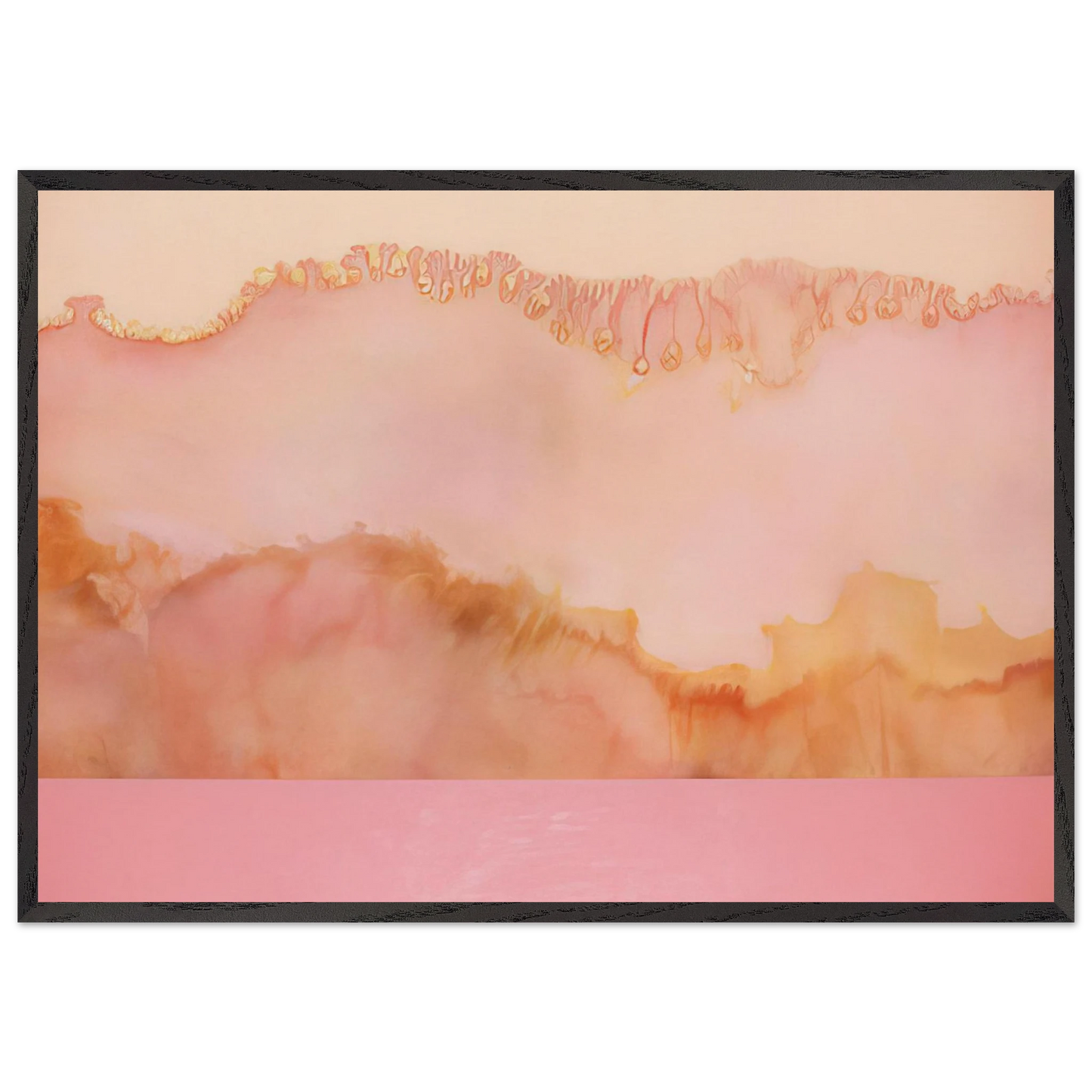 Pale Goddess - 1978 - Ronnie Landfield 70x100 cm / 28x40 inches Framed Art Print – Black Wooden Frame