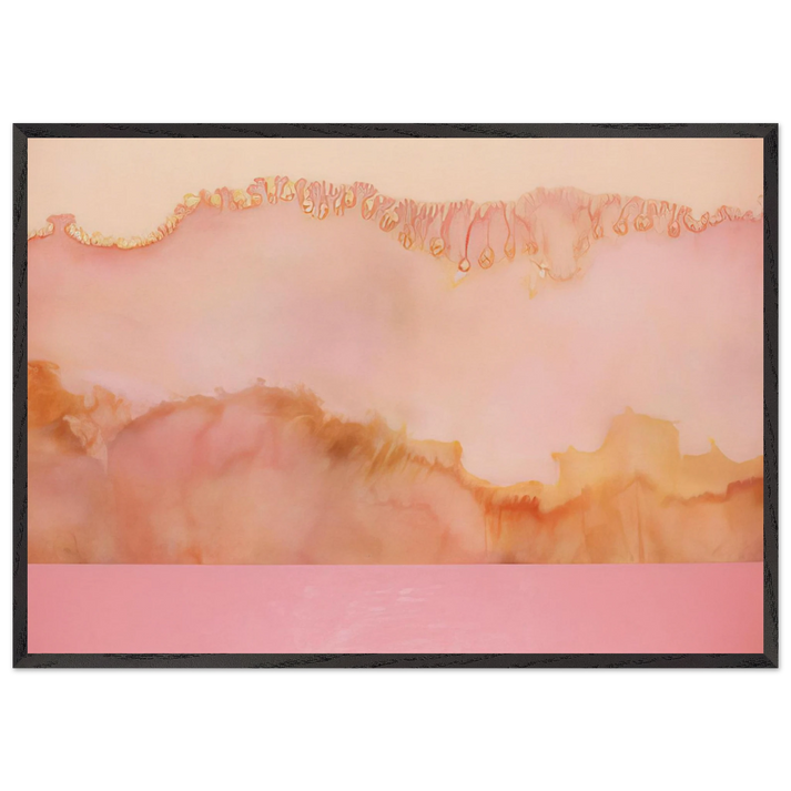 Pale Goddess - 1978 - Ronnie Landfield 70x100 cm / 28x40 inches Framed Art Print – Black Wooden Frame