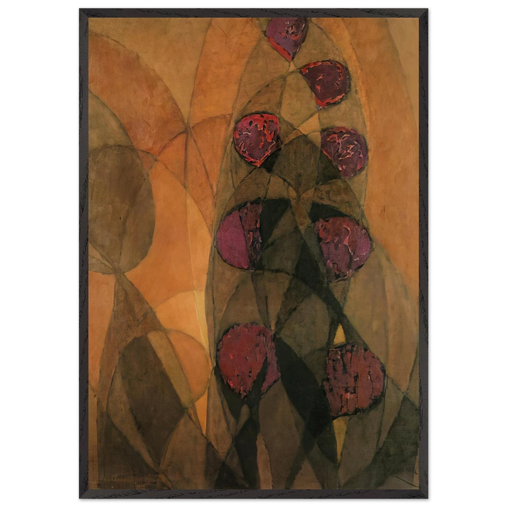 Warm Chromatics - Frantisek Kupka 70x100 cm / 28x40 inches Framed Art Print – Black Wooden Frame