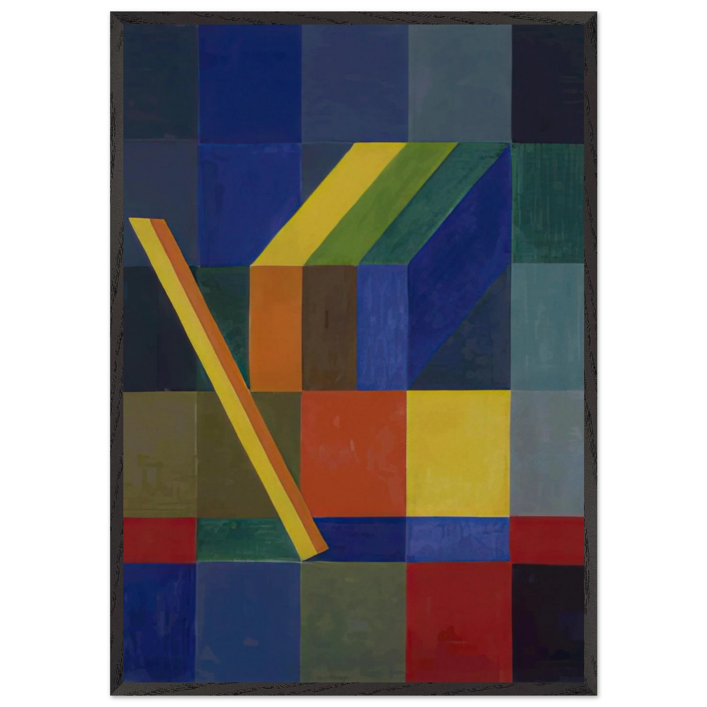 Space Composition I - 1944 - Johannes Itten Framed Art Print – Black Wooden Frame - Default Title - -Framed Art Print