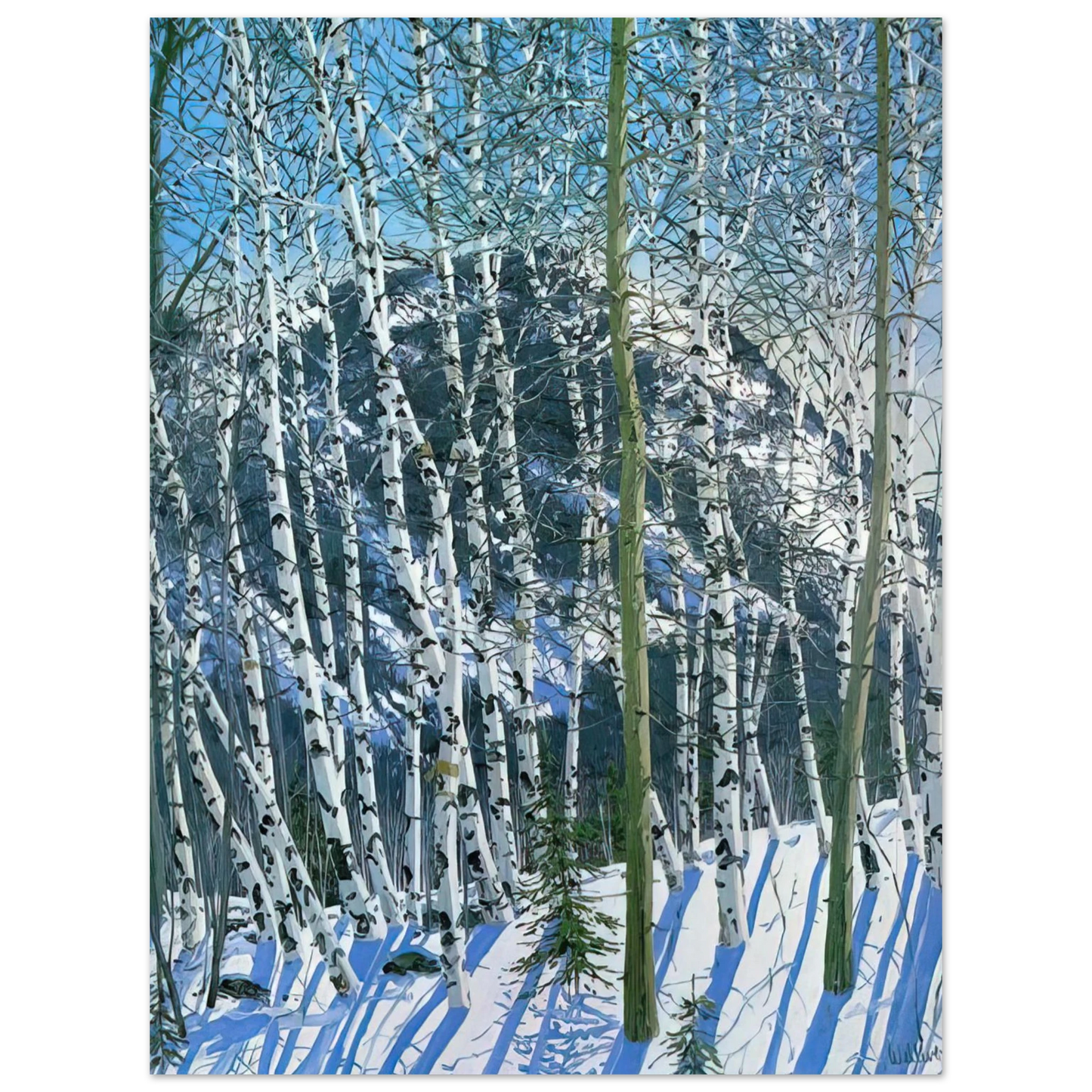 Neil Welliver - Birches - 2005 Fine Art Poster - Default Title