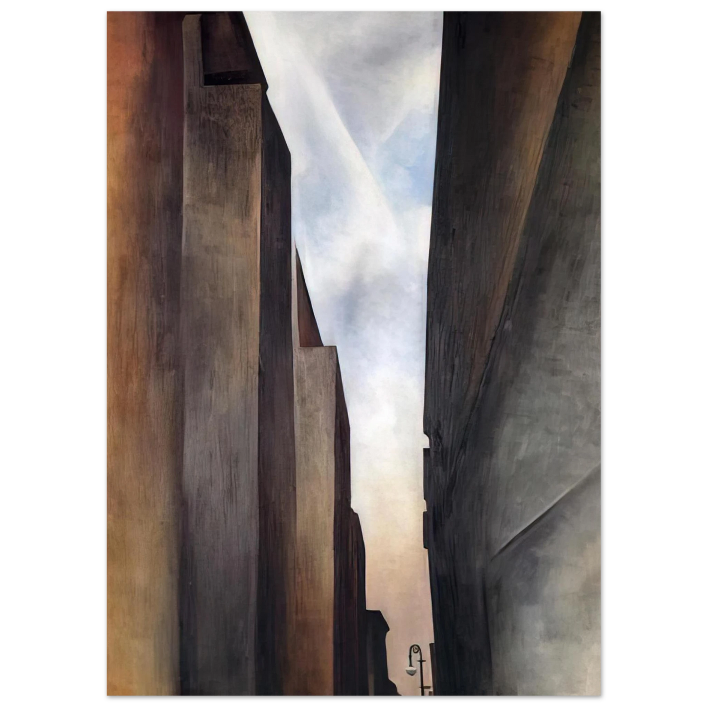 Georgia O'Keeffe - Street of New York II Fine Art Poster - 40x60 cm / 16x24 inches
