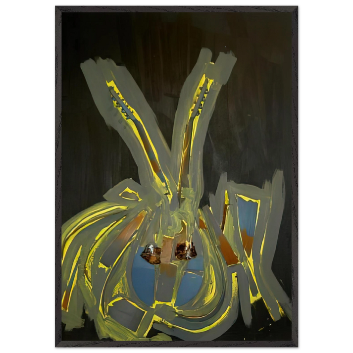 Mandoline - 2004 - Arman 70x100 cm / 28x40 inches Framed Art Print – Black Wooden Frame