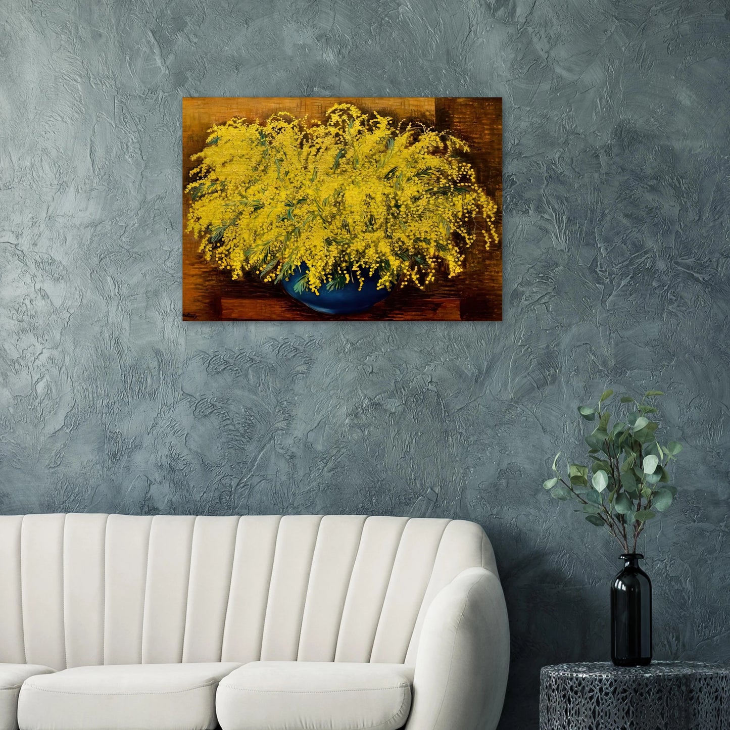 MIMOSAS 1939 - Moise Kisling Brushed Aluminum Print - 70x100 cm / 28x40 inches | Moise Kisling Aluminum Print | Moise Kisling Prints