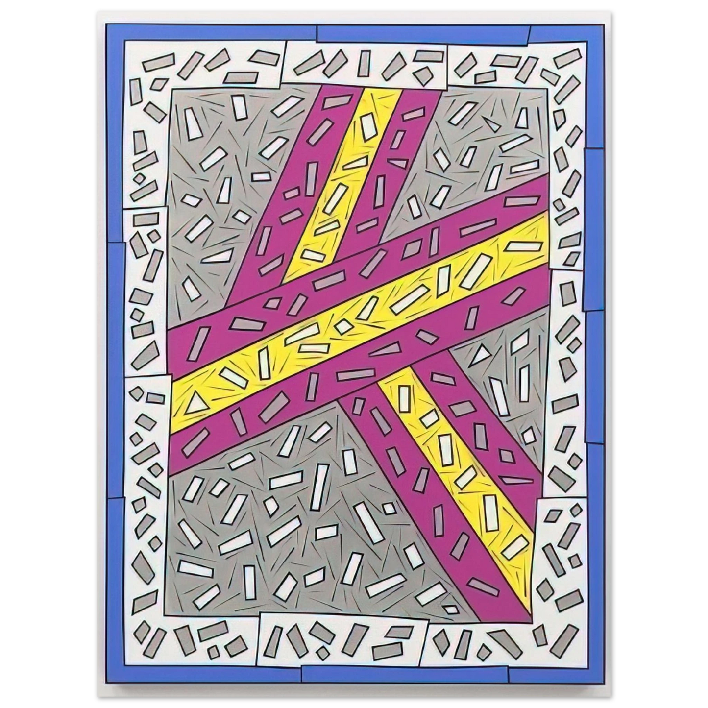 Nicholas Krushenick - Grand Entrance - 1987 Fine Art Poster - Default Title