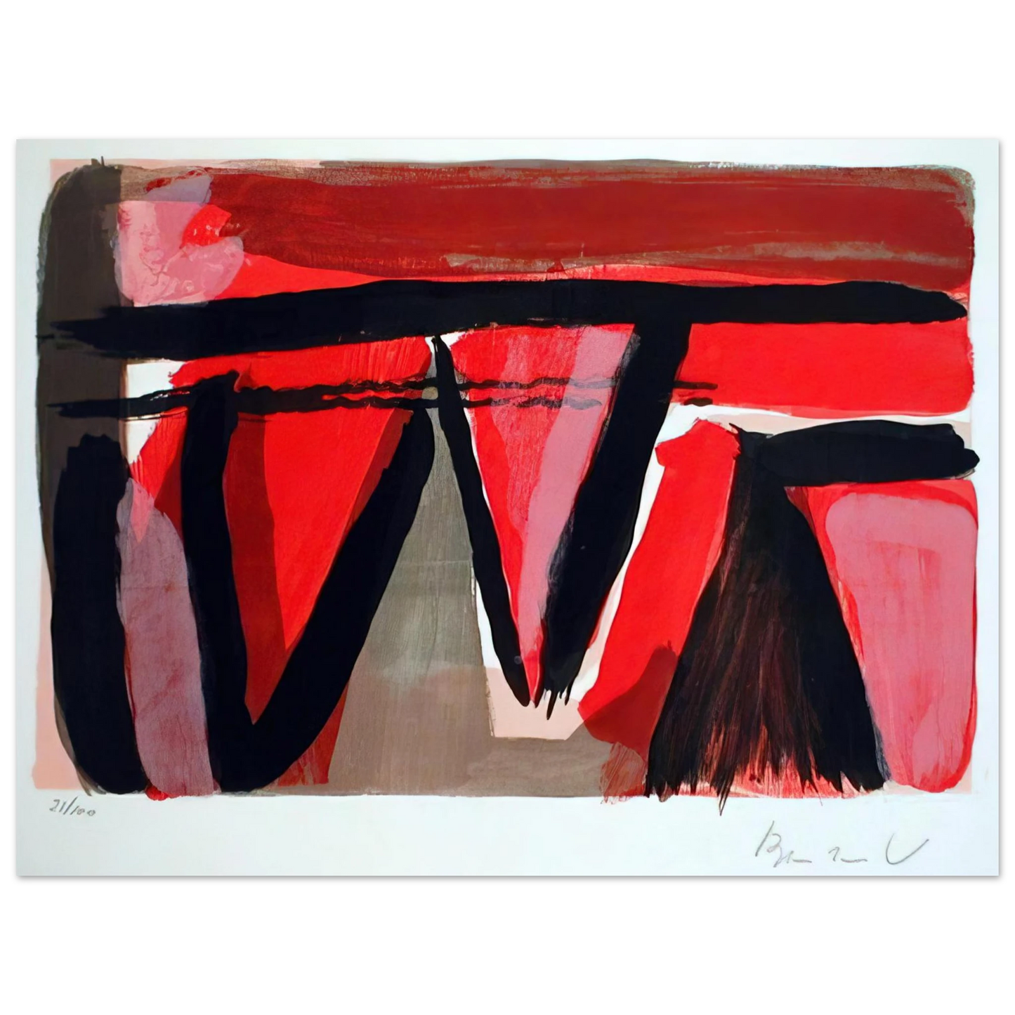 Bram van Velde - Braises - 1980 Fine Art Poster - Default Title