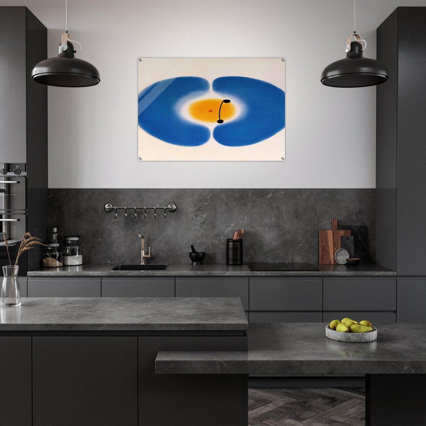 Blue Mandala - 1978 - Victor Pasmore Acrylic Print - 70x100 cm / 28x40″ inches | Victor Pasmore Wall Art | Victor Pasmore Prints