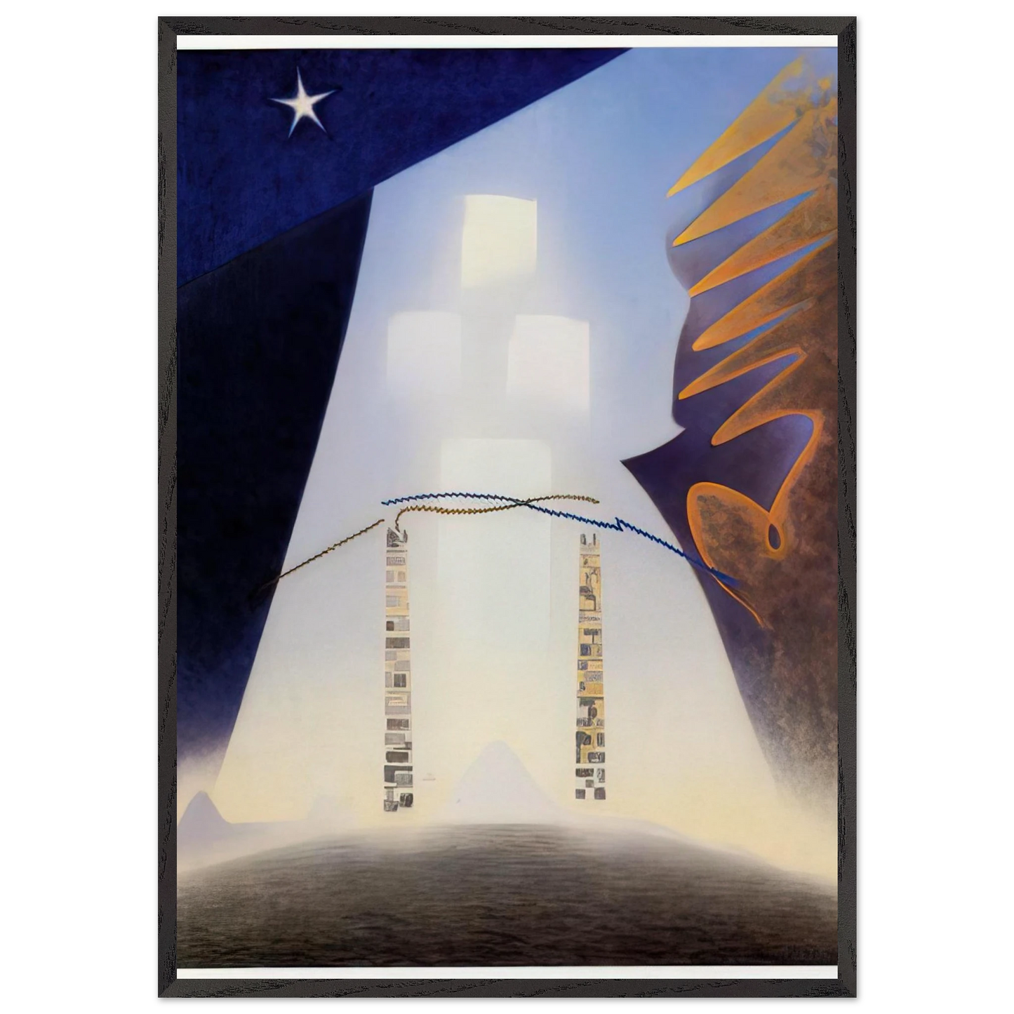 Future - 1943 - Agnes Lawrence Pelton 70x100 cm / 28x40 inches Framed Art Print – Black Wooden Frame