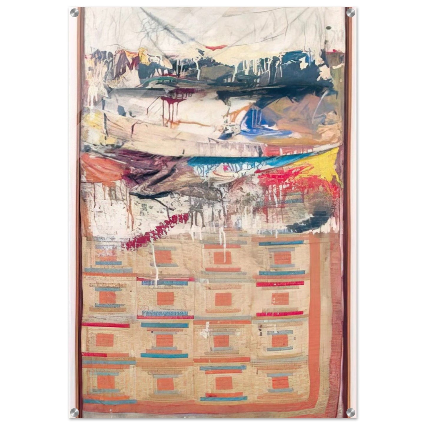 BED - Robert Rauschenberg Acrylic Print - 70x100 cm / 28x40″ inches