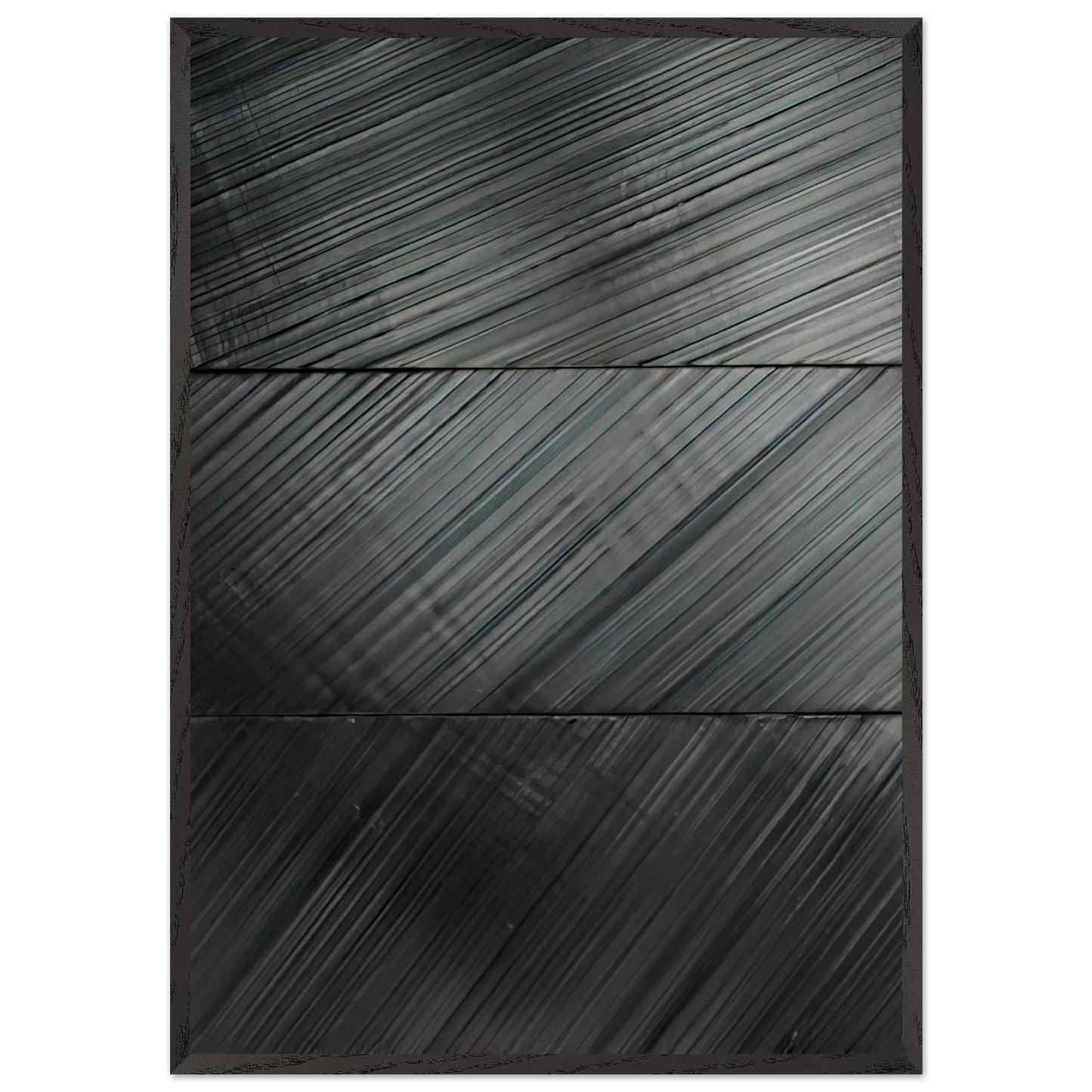 Peinture 18 Mars 2010 - 2010 - Pierre Soulages Framed Art Print – Black Wooden Frame - Default Title - -Framed Art Print