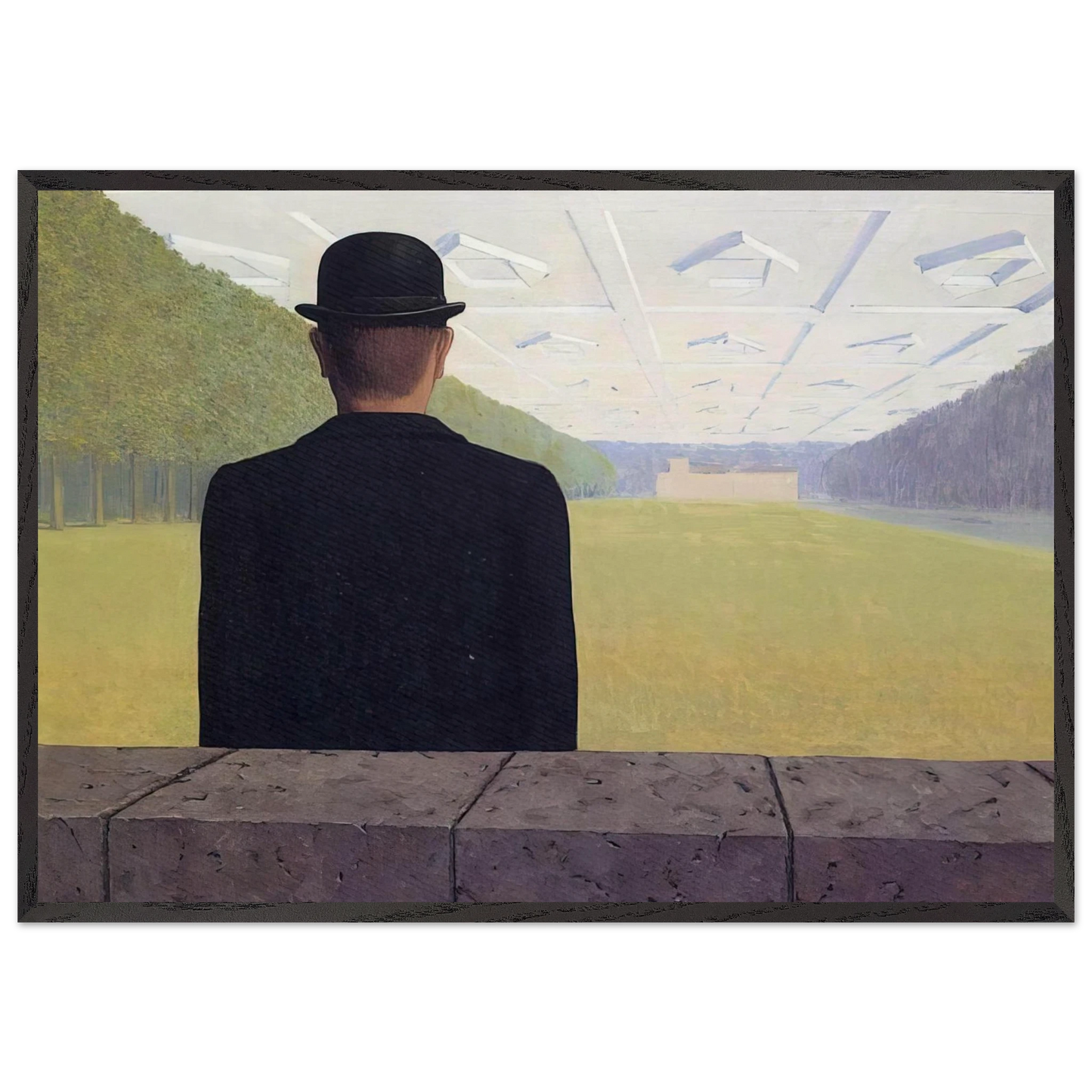 THE GREAT CENTURY 1954 - Rene Magritte 70x100 cm / 28x40 inches Framed Art Print – Black Wooden Frame