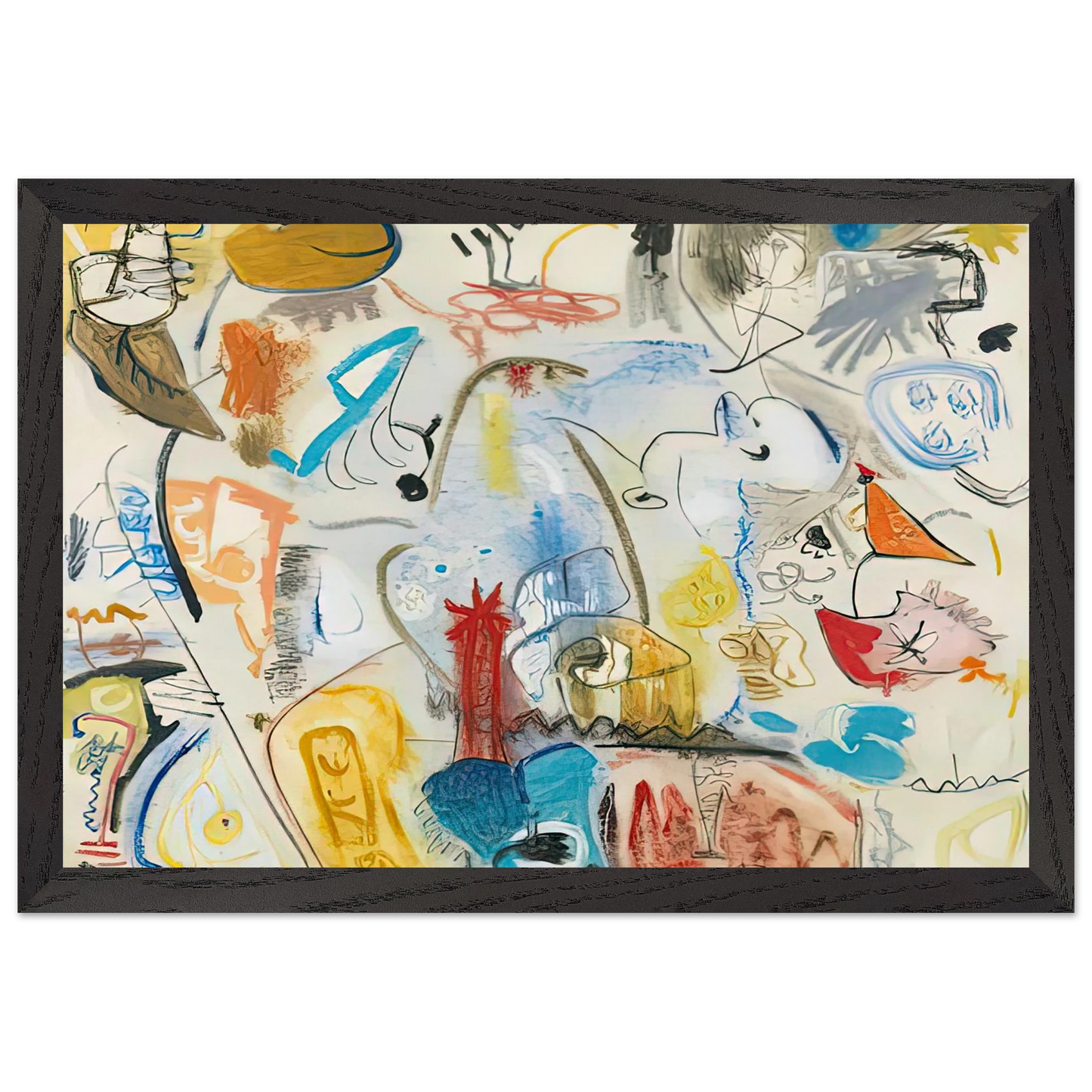 Helen Frankenthaler - Circus Landscape, 1951- Wall Art - 30x40 cm / 12x16 inches - Fine Art Poster - -