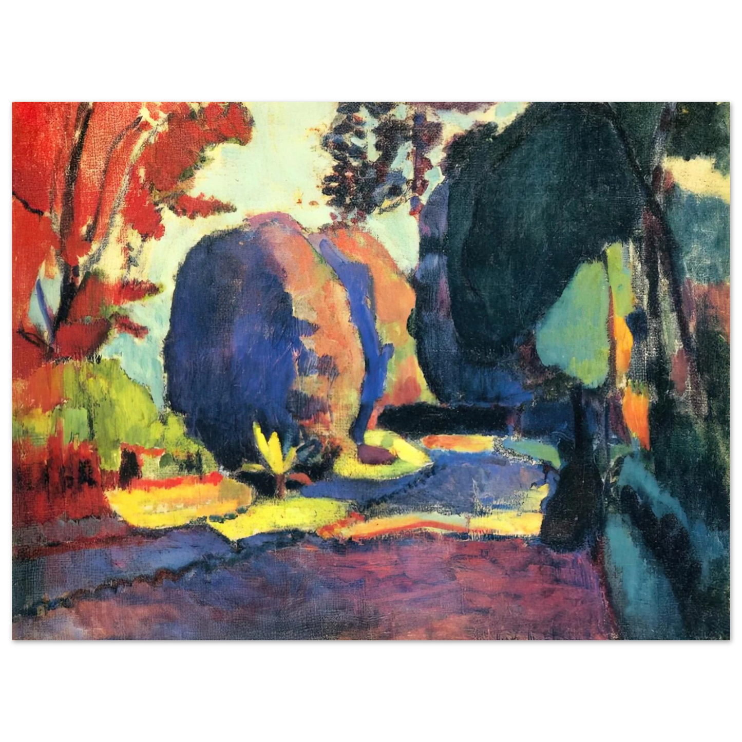 Henri Matisse - THE LUXEMBOURG GARDENS 1901 Fine Art Poster - Default Title