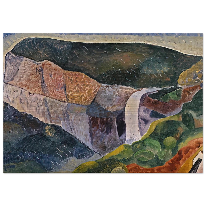 Govett's Leap - 1933 - Grace Cossington Smith Brushed Aluminum Print - 70x100 cm / 28x40 inches | Grace Cossington Smith Aluminum Print | Grace Cossington Smith Prints