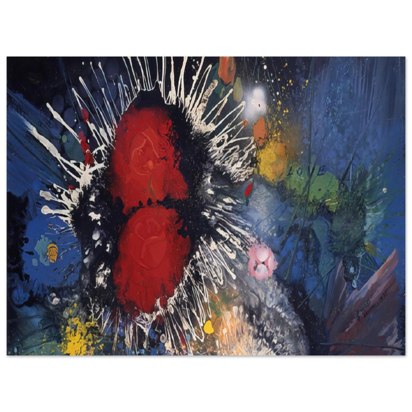 Wall artGebre Kristos Desta - Flowers No. 4 - 1974 Fine Art Poster - Default Title