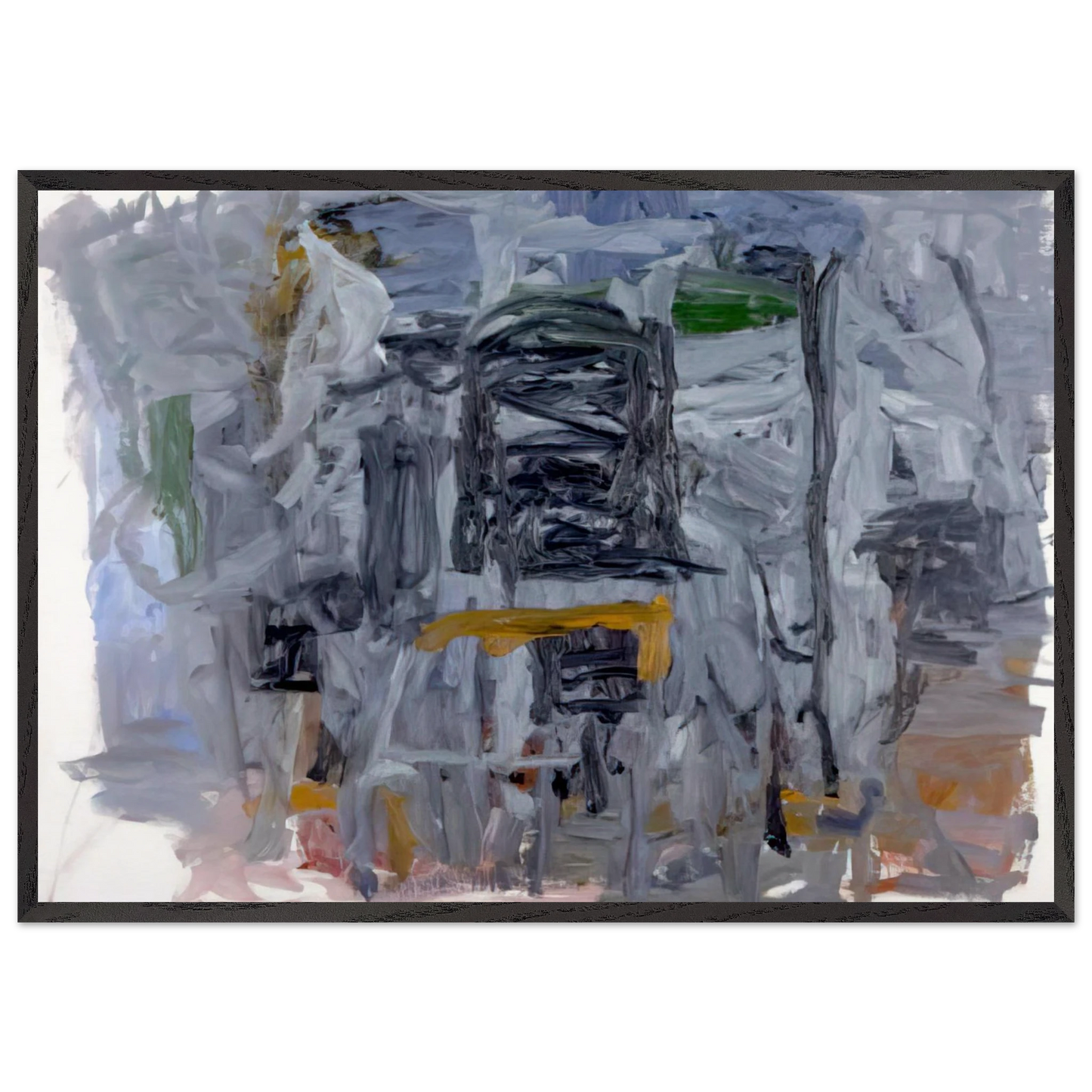 CLOSE UP III 1961 - Philip Guston 70x100 cm / 28x40 inches Framed Art Print – Black Wooden Frame