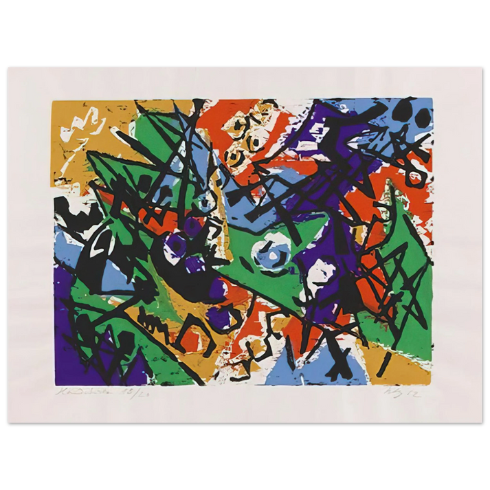 Ernst Wilhelm Nay - Farbholzschnitt 1952-2 - 1952 75x100 cm / 30x40inches Fine Art Poster