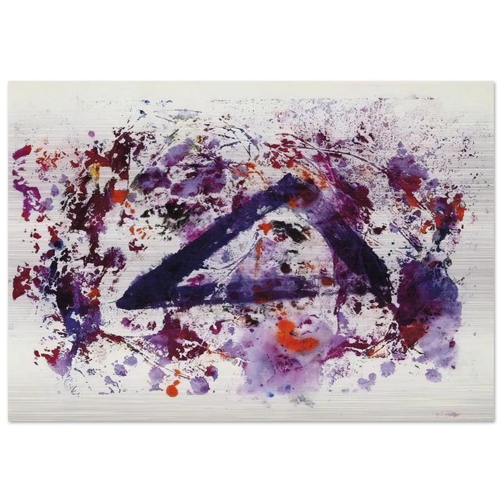 Untitled SF220S - Sam Francis Brushed Aluminum Print - 70x100 cm / 28x40 inches | Sam Francis Aluminum Print | Sam Francis Prints