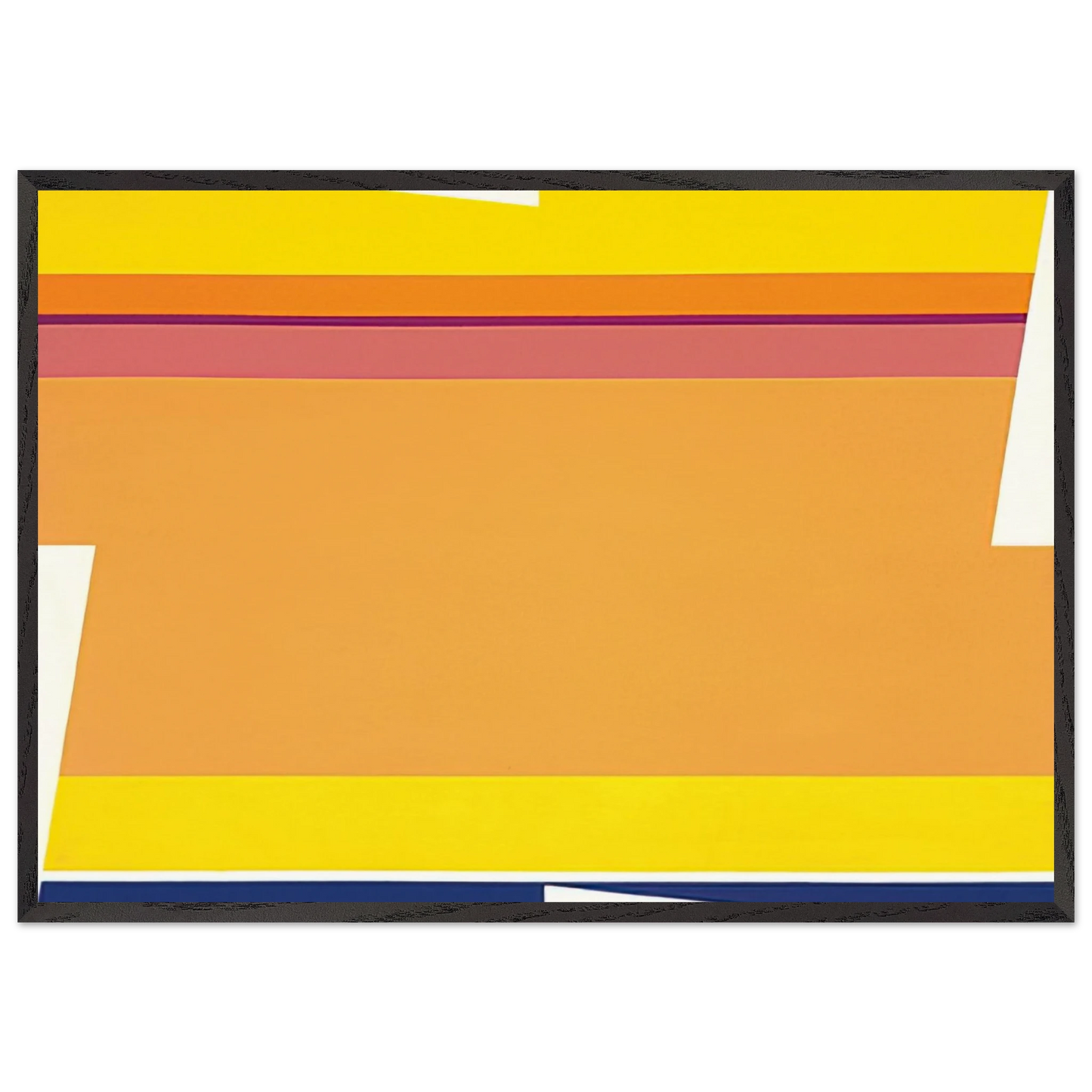 Rotation B - 1964 - Larry Zox 70x100 cm / 28x40 inches Framed Art Print – Black Wooden Frame