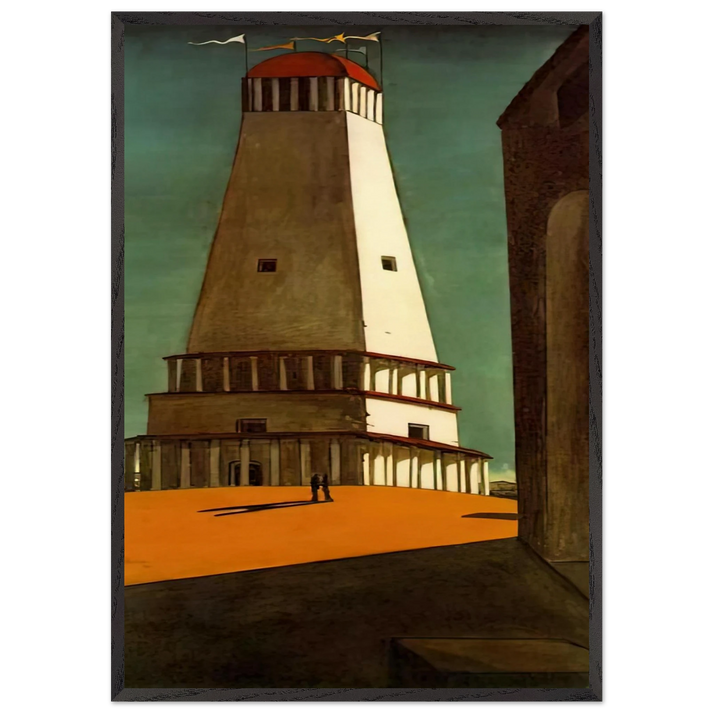 THE NOSTALGIA OF THE INFINITE 1913 - Giorgio de Chirico 70x100 cm / 28x40 inches Framed Art Print – Black Wooden Frame