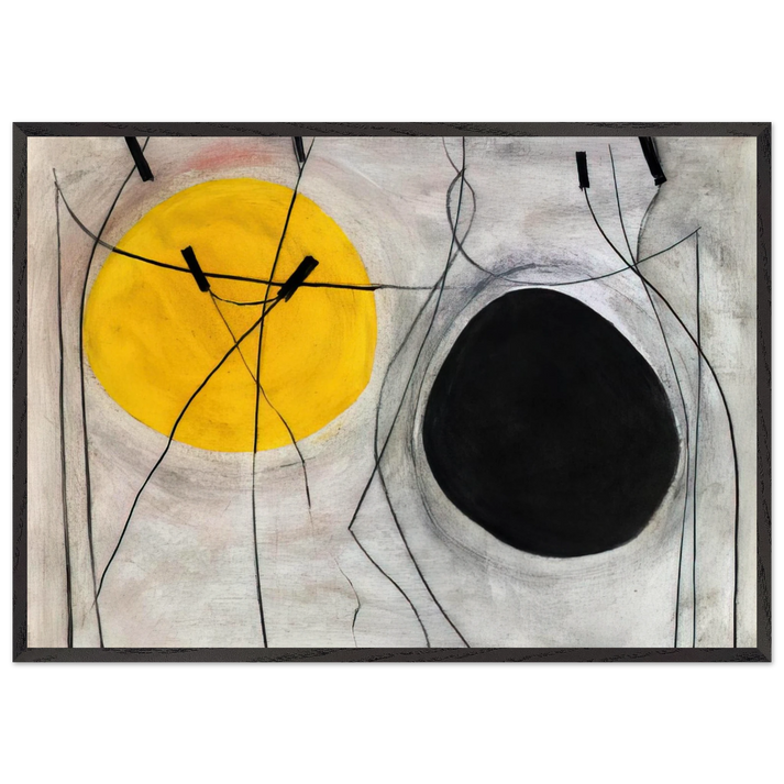 Senza titolo - 1952 - Bice Lazzari 70x100 cm / 28x40 inches Framed Art Print – Black Wooden Frame